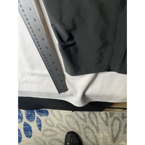 Susan Graver Weekend Reg Woven Paper Bag Waist Pants Thunder Grey 3X New - Picture 7 of 9